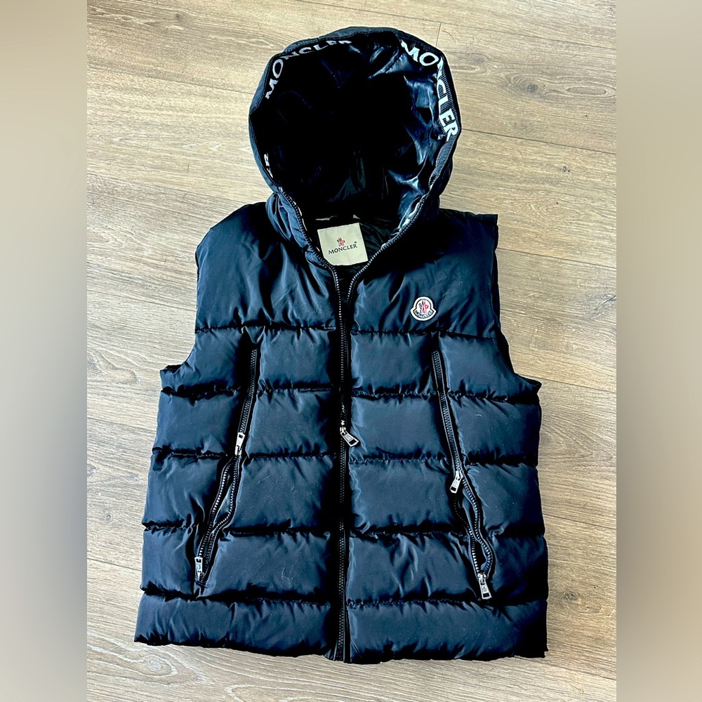 Moncler Black Matte Puffer Vest 2